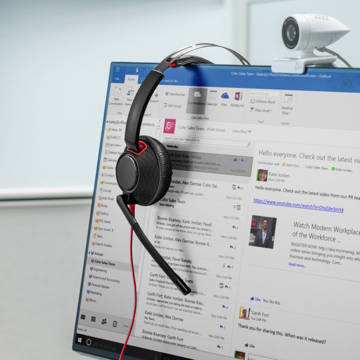 HP POLY BLACKWIRE 5220 – Wired (USB-C & 3.5mm) / Stereo / Office – Head-band Headset
