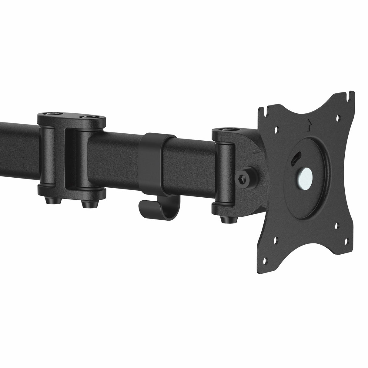 STARTECH Desk Mount Monitor Arm for up to 34" VESA Compatible Displays - Articulating Pole Mount Single Monitor Arm - Ergonomic Height Adjustable - Desk Clamp|Grommet - Black (ARMPIVOTB) (ARMPIVOTB)