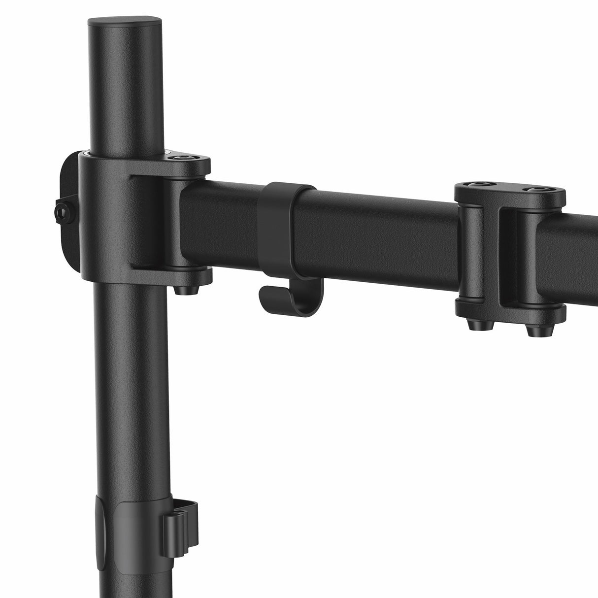 STARTECH Desk Mount Monitor Arm for up to 34" VESA Compatible Displays - Articulating Pole Mount Single Monitor Arm - Ergonomic Height Adjustable - Desk Clamp|Grommet - Black (ARMPIVOTB) (ARMPIVOTB)