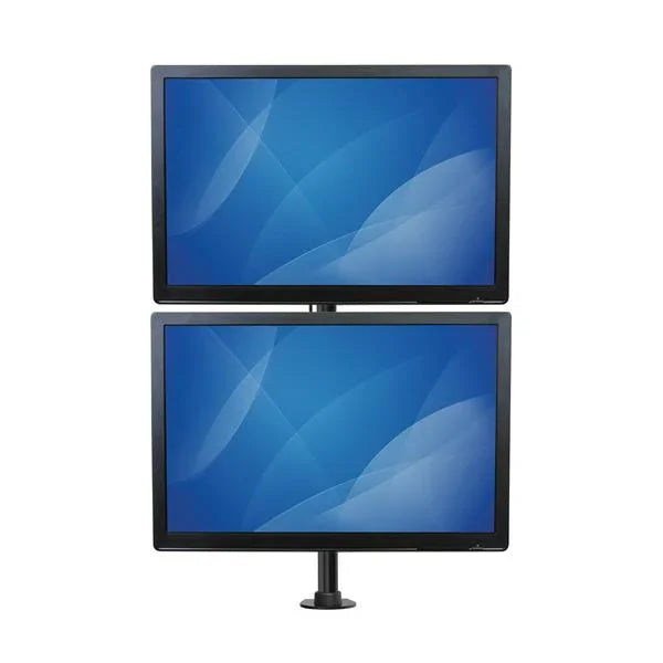 STARTECH Desk Mount Dual Monitor Mount - Vertical - Steel Dual Monitor Arm - For VESA Mount Monitors up to 27" - Adjustable (ARMDUALV) (ARMDUALV)