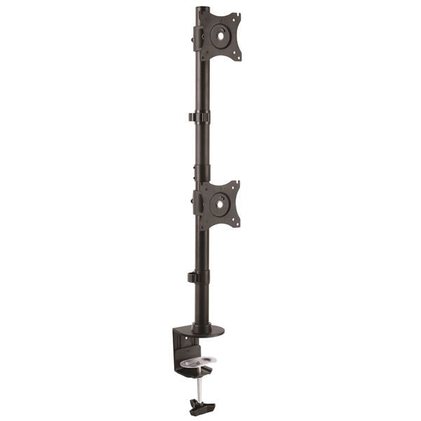 STARTECH Desk Mount Dual Monitor Mount - Vertical - Steel Dual Monitor Arm - For VESA Mount Monitors up to 27" - Adjustable (ARMDUALV) (ARMDUALV)