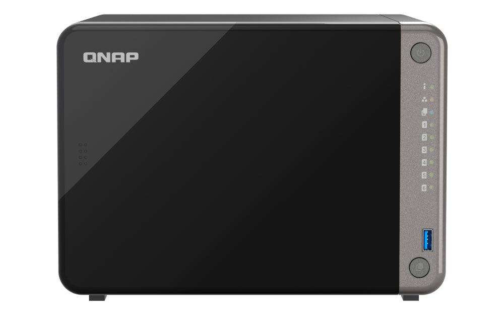 QNAP 8-C ARM Cortex 64-bit | 8 GB RAM | 4 GB Flash | ARM Mali-G610 MC4 | 6 x 3.5" SATA 6Gb|s | 120W | 171 x 235 x 226 mm (TS-AI642-8G)