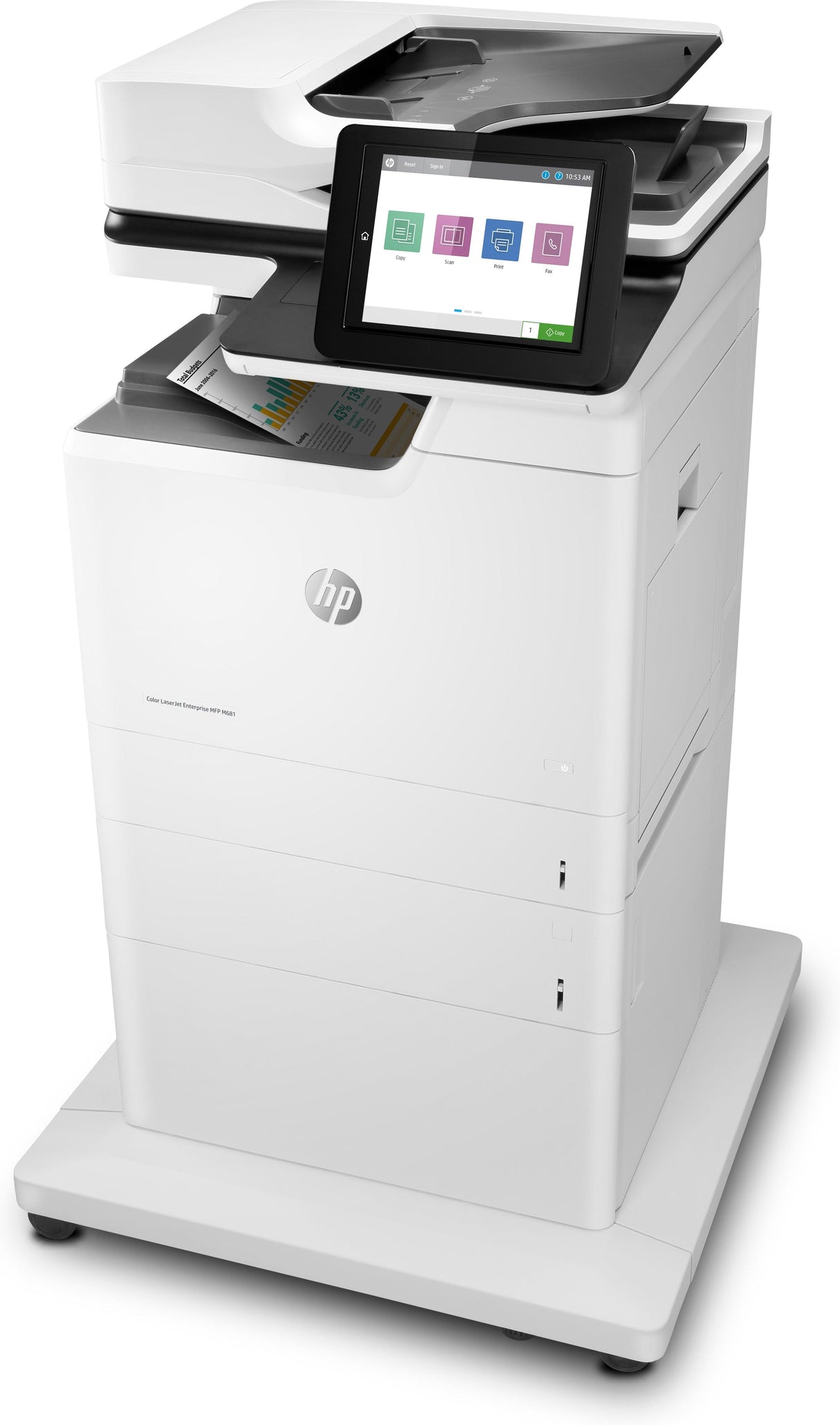 HP Color LaserJet Enterprise MFP M681f | Laser | 47ppm | A4 | 1200MHz | 1500MB | 8" CGD (J8A11A)
