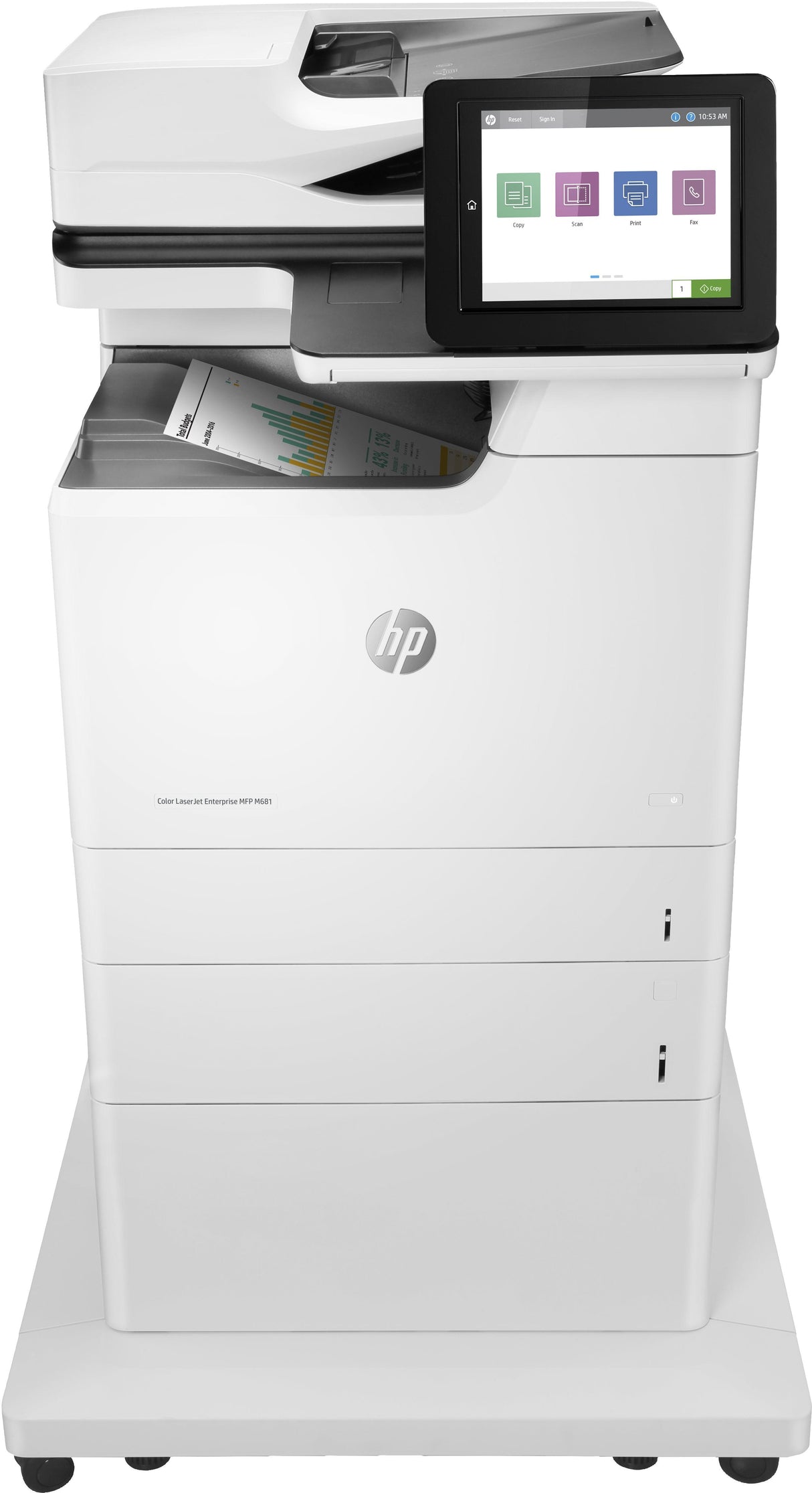 HP Color LaserJet Enterprise MFP M681f | Laser | 47ppm | A4 | 1200MHz | 1500MB | 8" CGD (J8A11A)