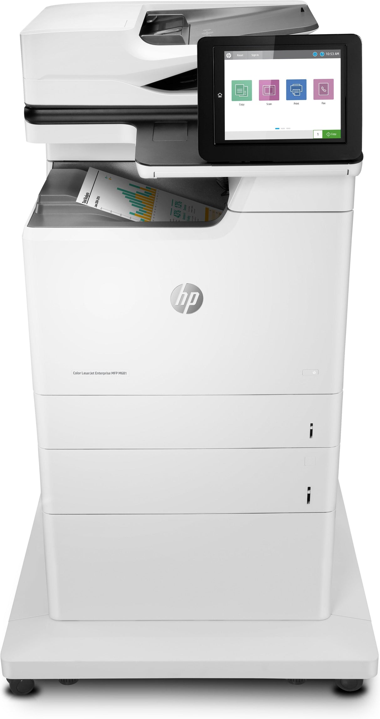HP Color LaserJet Enterprise MFP M681f | Laser | 47ppm | A4 | 1200MHz | 1500MB | 8" CGD (J8A11A)