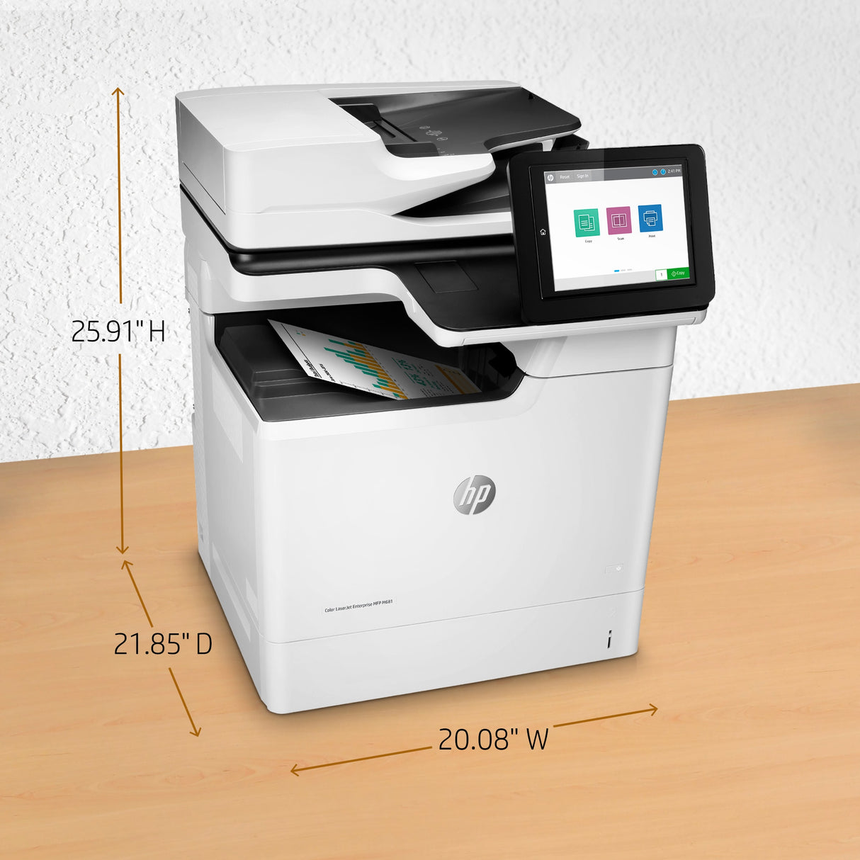 HP Color LaserJet Enterprise M681dh Multifunction Printer