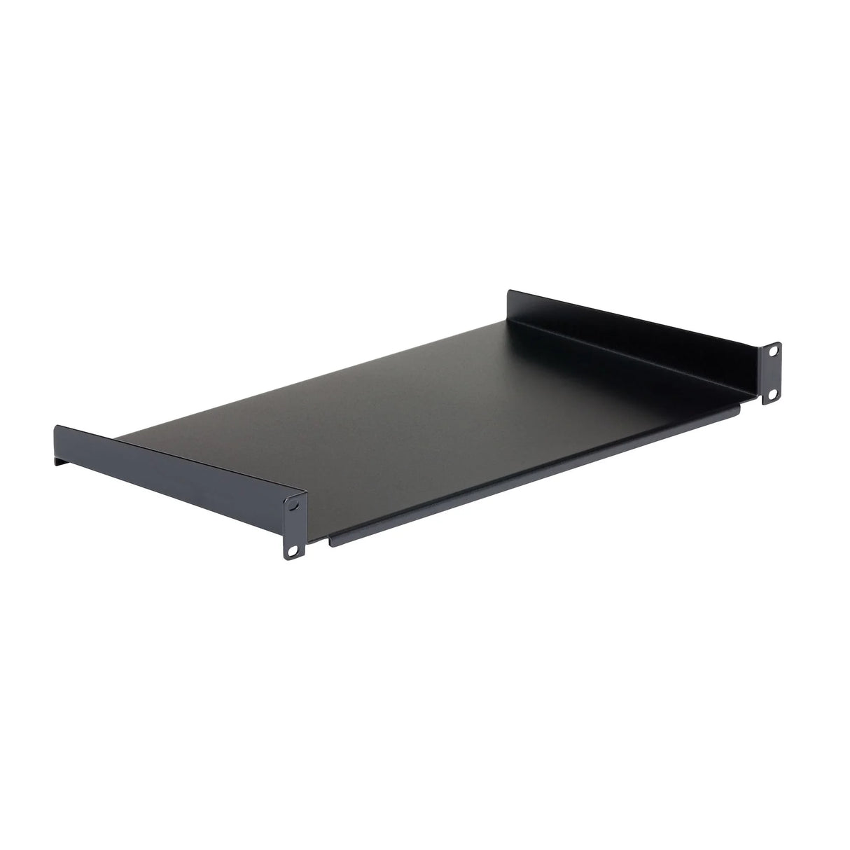 STARTECH 1U Fixed Server Rack Mount Shelf - 10in Deep Steel Universal Cantilever Tray for 19" AV| Network Equipment Rack - Heavy Duty Steel - Weight Capacity 44lbs|20kg | Black (CABSHELF1U10) (CABSHELF1U10)