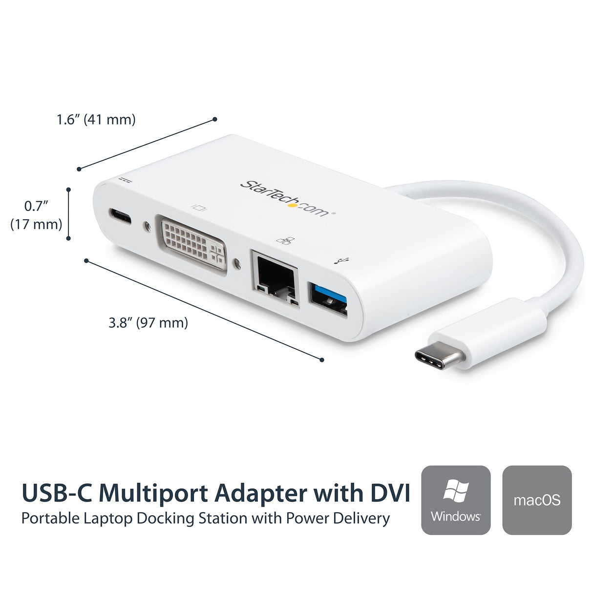 STARTECH USB Type C Docking Station with Gigabit Ethernet