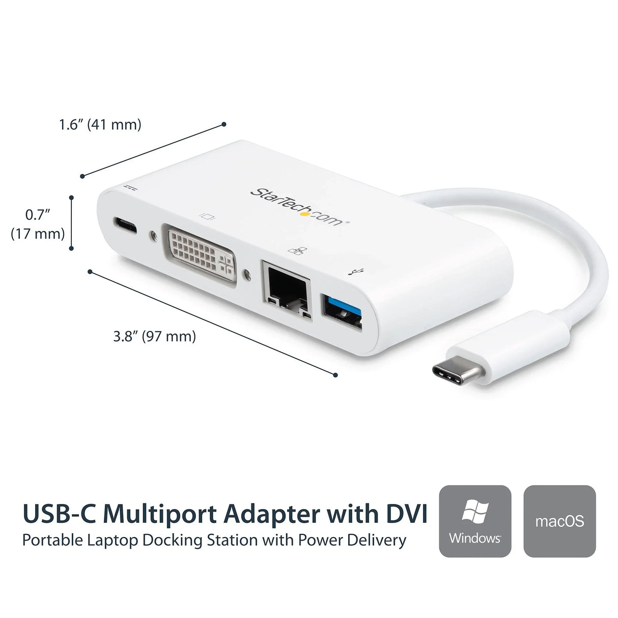 STARTECH USB Type C Docking Station with Gigabit Ethernet