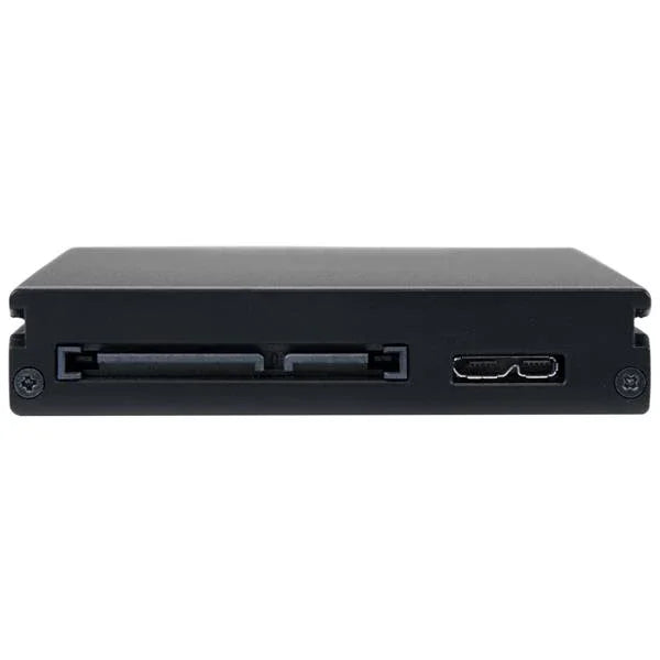 STARTECH USB C Hard Drive Enclosure - 2.5" SSD HDD - works with S251BU31REM - Black Aluminum - USB 3.1 10Gbps - Height up to 9.5mm (S251BU31REMD)