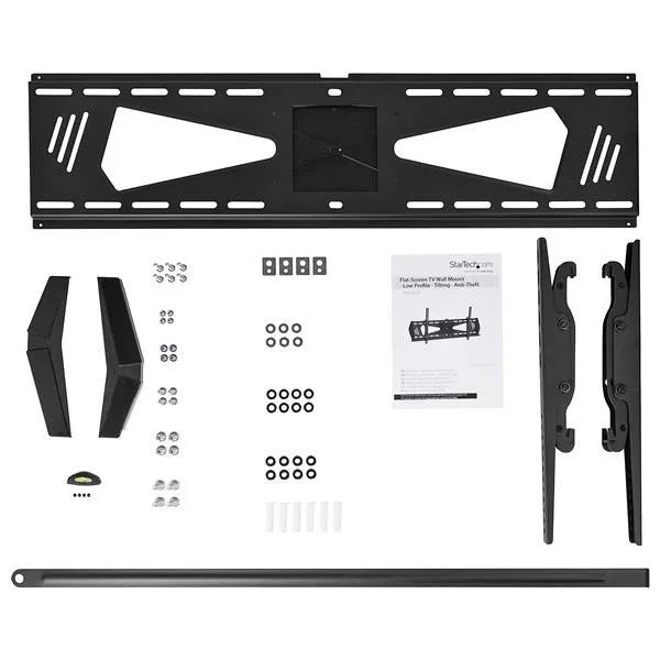 STARTECH Low Profile TV Wall Mount - Tilting - Anti Theft - Flat Screen TV Wall Mount for 37" to 75" TVs - VESA Wall Mount (FPWTLTBAT) (FPWTLTBAT)