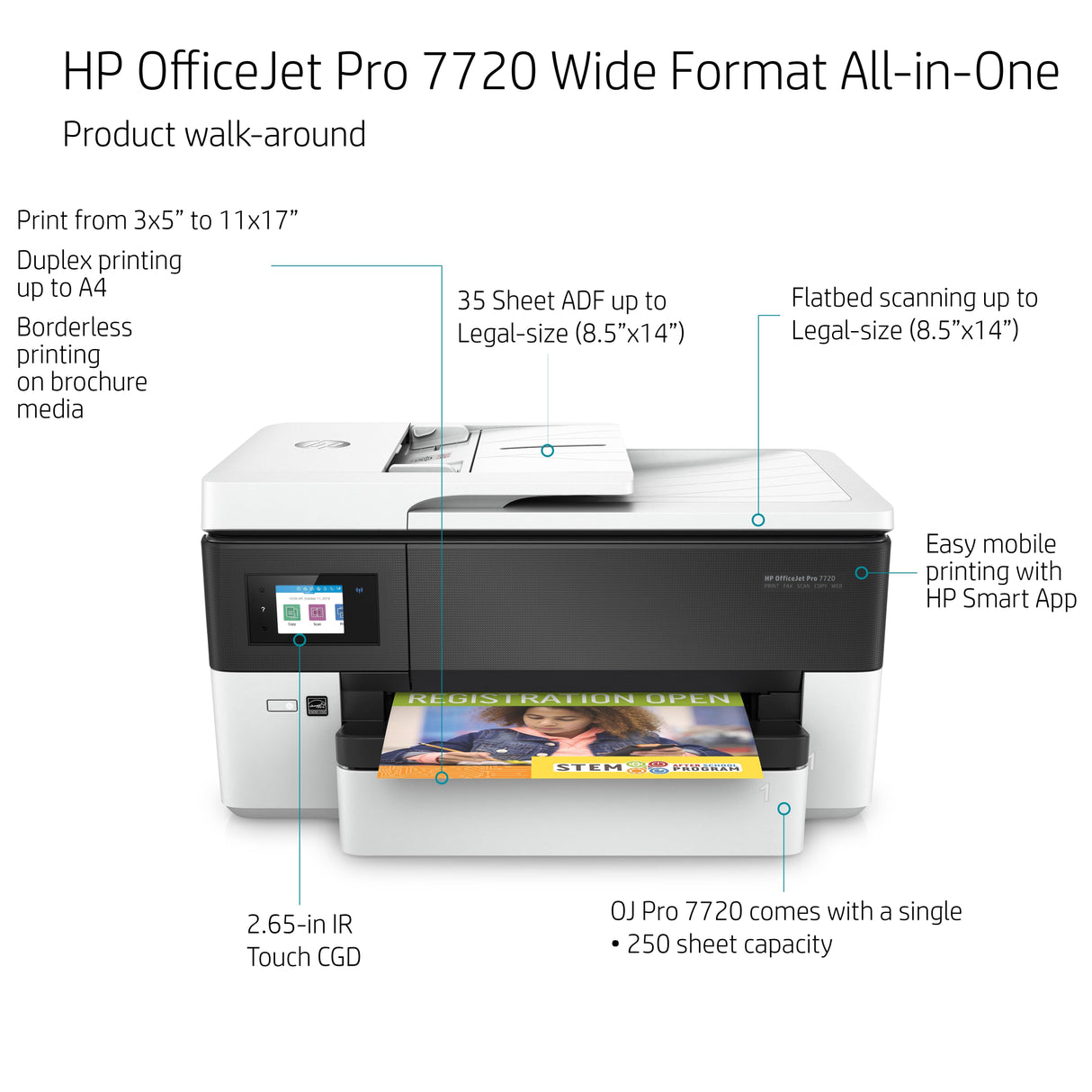 HP OfficeJet Pro 7720 Wide Format All-in-One Printer (Y0S18A)