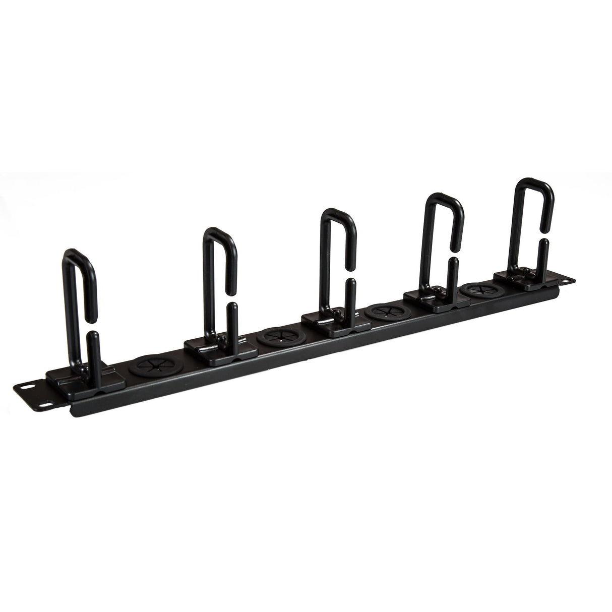 STARTECH 1U 19" Cable Management Organizer - D Ring Hook Network|Server Rack Cord Manager - Data Center Horizontal Wire Panel with Passthrough Holes w|Mounting HW - EIA|ECA-310-E (CABLMANAGERH) (CABLMANAGERH)
