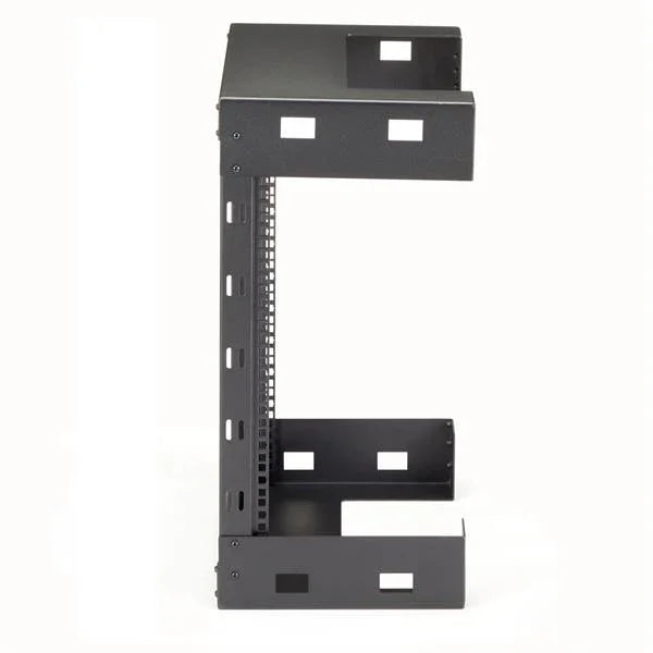 STARTECH 12U 19" Wall Mount Network Rack - 12" Deep 2 Post Open Frame Server Room Rack for Data|AV|IT|Computer Equipment|Patch Panel with Cage Nuts & Screws 200lb Capacity | Black (RK12WALLO) (RK12WALLO)