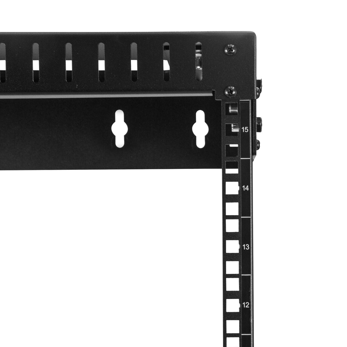 STARTECH 15U 19" Wall Mount Network Rack - Adjustable Depth 12-20" 2 Post Open Frame Server Room Rack for AV|Data| IT Communication|Computer Equipment|Switch w|Cage Nuts & Screws (RK15WALLOA) (RK15WALLOA)
