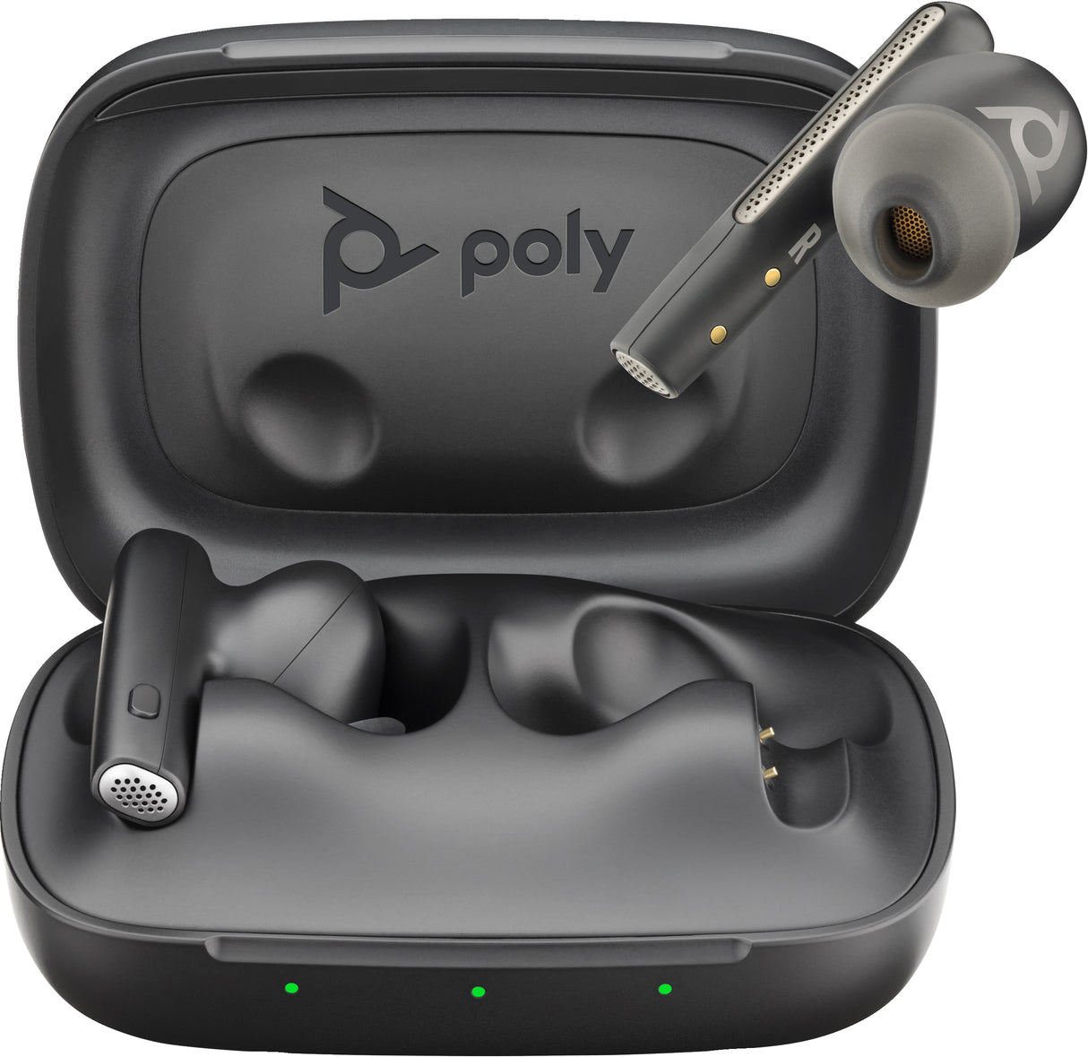 POLY Voyager Free 60 UC Carbon BT700 USB-A Basic Charge Case Headset