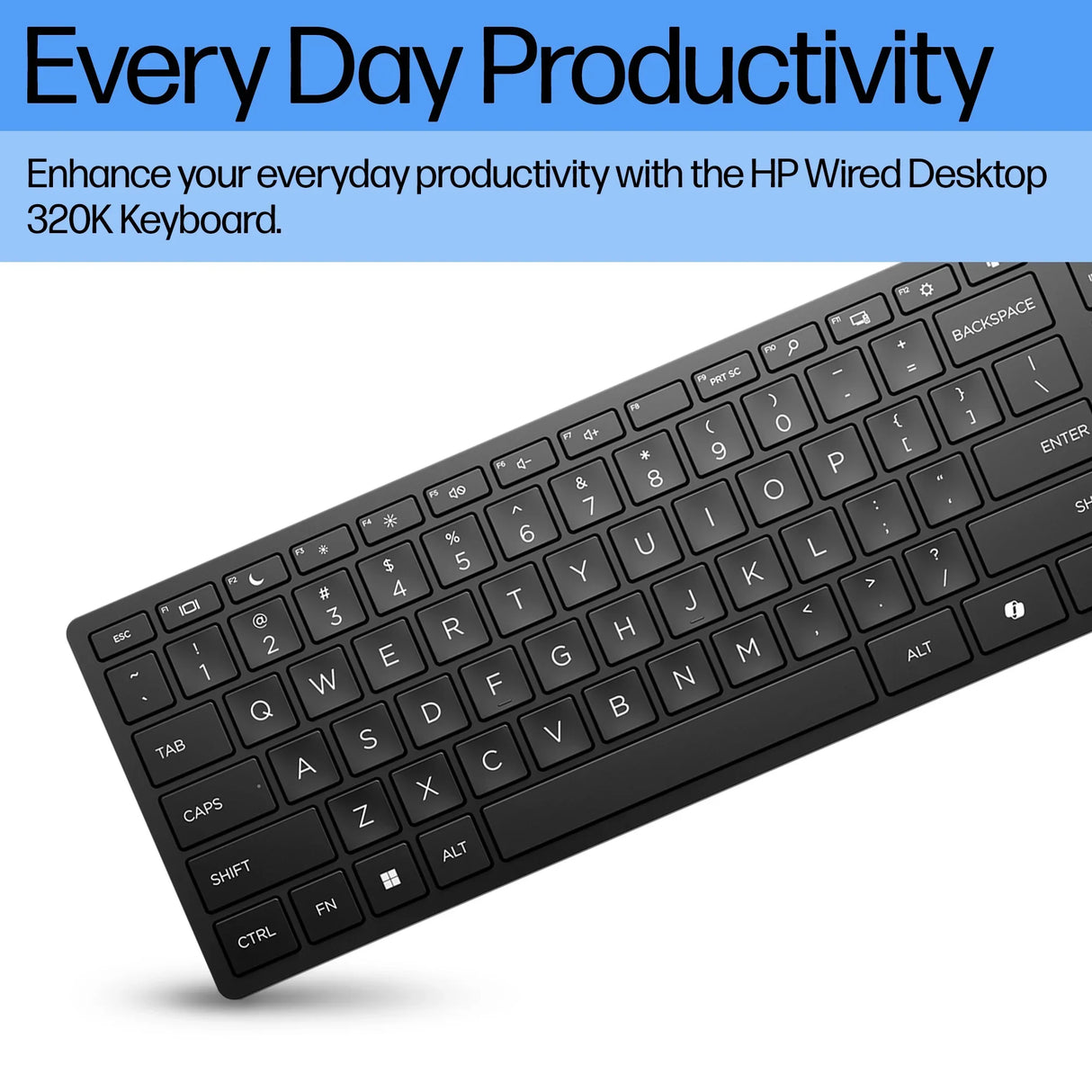HP 320K – Desktop Platform / Adjustable Height / Standard – Keyboard Tray