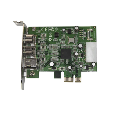 STARTECH 3 Port 2b 1a Low Profile 1394 PCI Express FireWire Card Adapter - PCI Express 1394a - PCIe FireWire 400 Card (PEX1394B3LP) STARTECH
