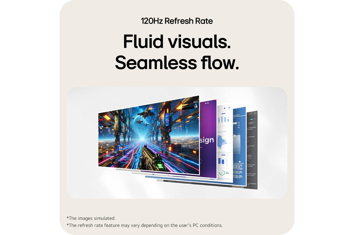 LG 24U411A-B Monitor – 23.8" / Full HD / IPS / 120Hz – Gaming Monitor