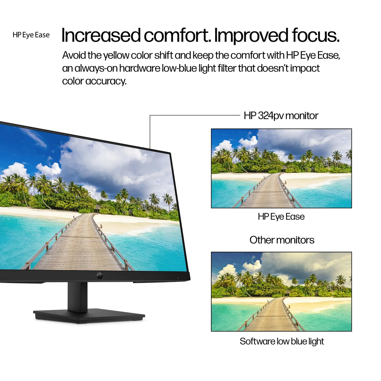 HP 324pv Monitor – 23.8" / Full HD / IPS / 60Hz – Business Monitor
