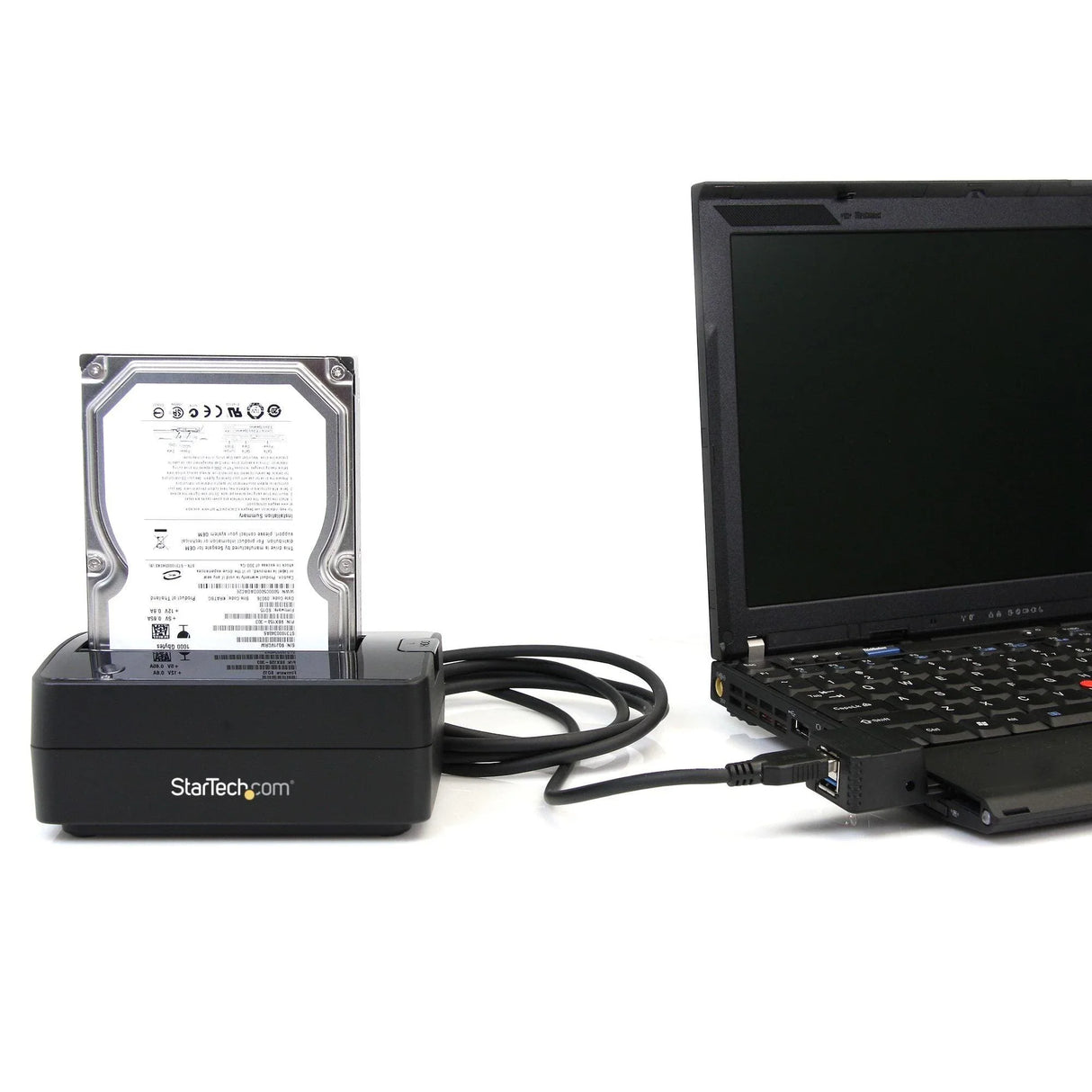 STARTECH Single Bay USB 3.0 to SATA Hard Drive Docking Station | USB 3.0 (5 Gbps) Hard Drive Dock | External 2.5|3.5" SATA I|II|III HDD|SSD Docking Station | Top-Loading Hard Drive Bay (SATDOCKU3S) (SATDOCKU3S)