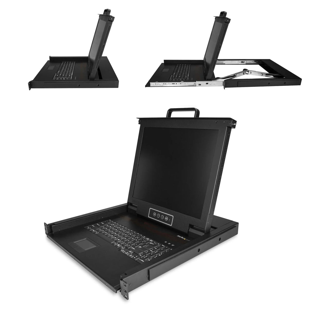 STARTECH Rackmount KVM Console - Single Port VGA KVM with 17" LCD Monitor for Server Rack - Fully Featured Universal 1U LCD KVM Drawer w|Cables & Hardware - USB Support - 50 |000 MTBF (RKCONS1701) (RKCONS1701)