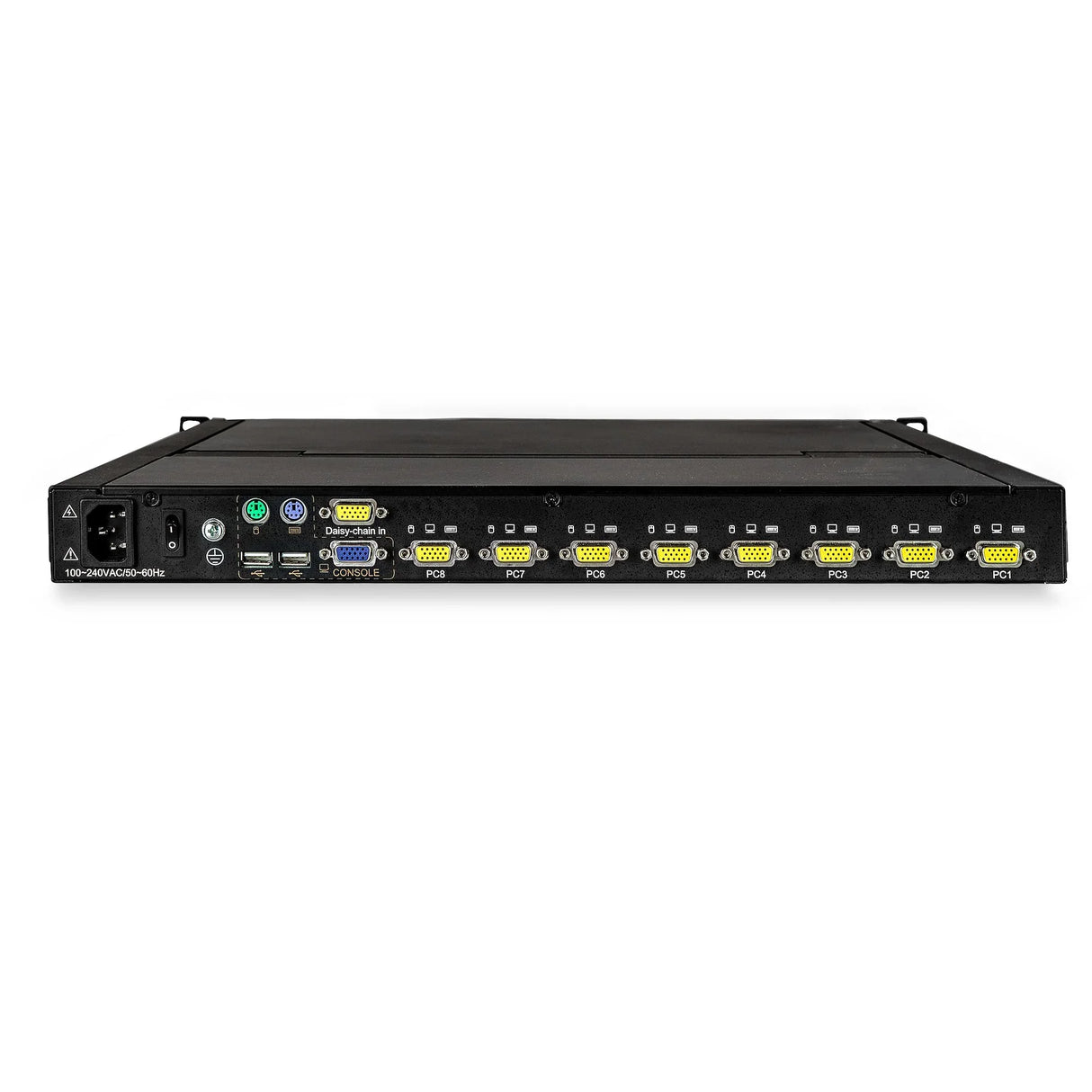 STARTECH 8 Port Rackmount KVM Console w| 6ft Cables - Integrated KVM Switch w| 17" LCD Monitor - Fully Featured 1U LCD KVM Drawer- OSD KVM - Durable 50 |000 MTBF - USB + VGA Support (RKCONS1708K) (RKCONS1708K)