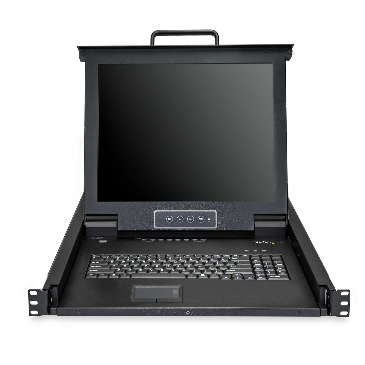 STARTECH 8 Port Rackmount KVM Console w| 6ft Cables - Integrated KVM Switch w| 17" LCD Monitor - Fully Featured 1U LCD KVM Drawer- OSD KVM - Durable 50 |000 MTBF - USB + VGA Support (RKCONS1708K) (RKCONS1708K)