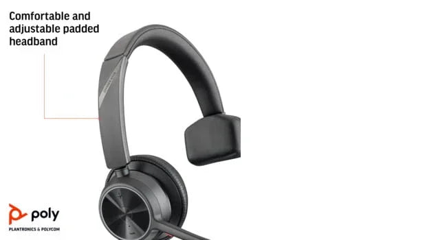 POLY VOYAGER 4310 – Wired (USB-A) / Mono / Office UC – Head-band Headset