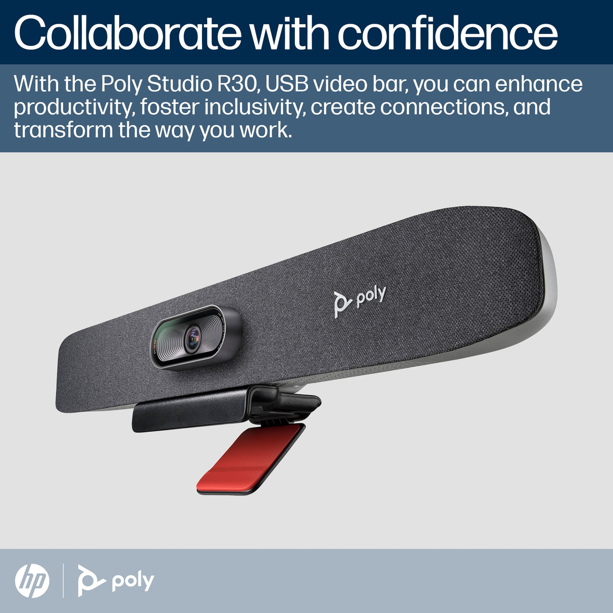 POLY Studio R30 USB Video Conferencing Camera