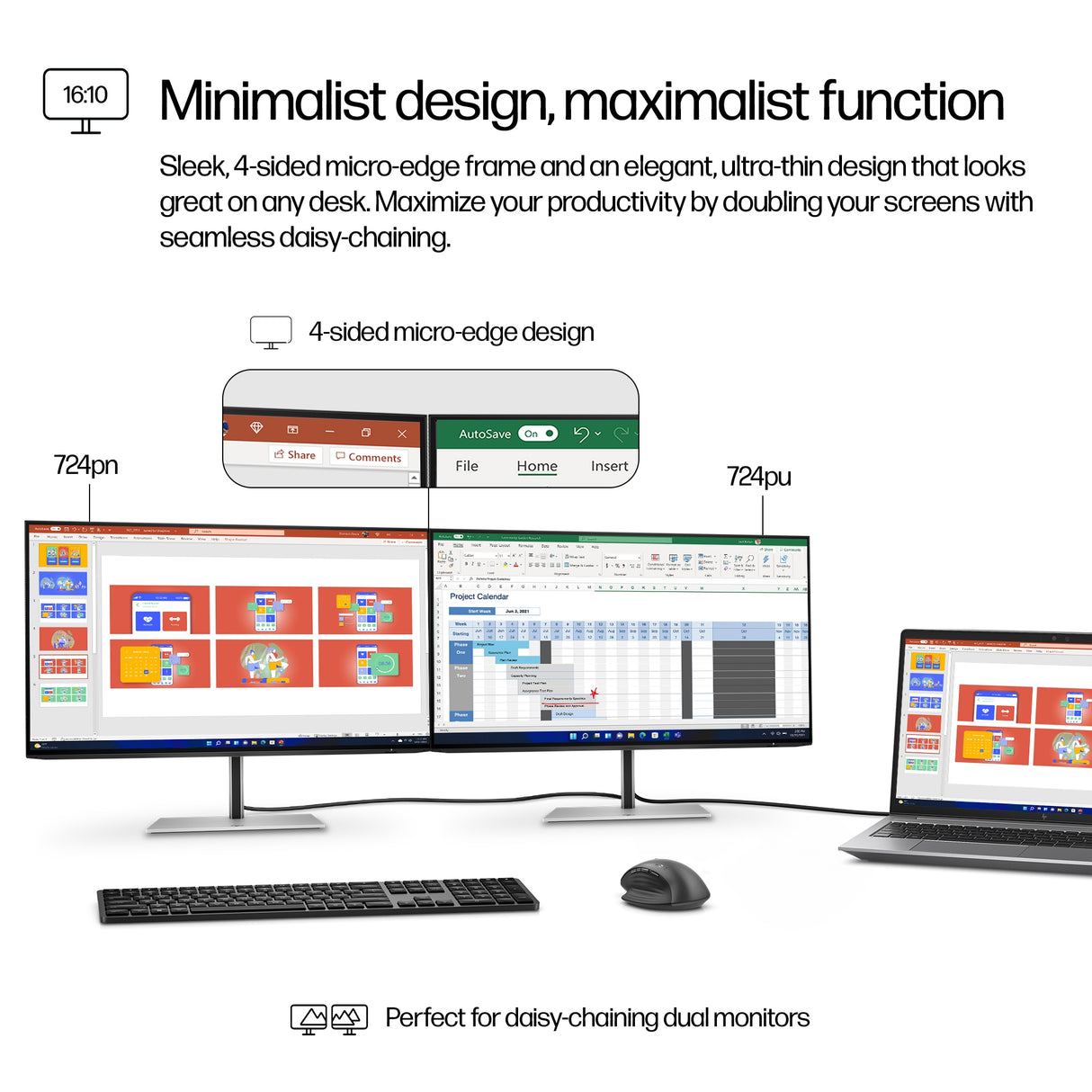 HP Series 7 Pro WUXGA - 724pn Monitor (24")