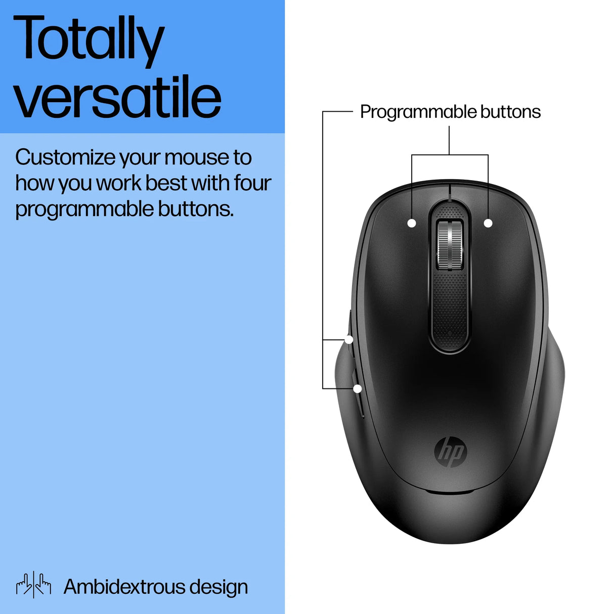 HP 515 – Wireless 2.4GHz / Ultra-Fast Recharge / Office Wireless Mouse