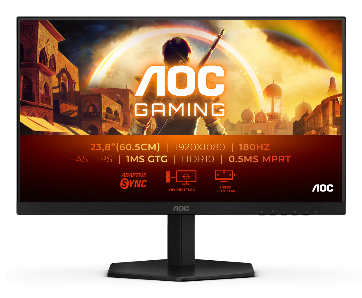 AOC 24G42E Monitor – 23.8" / Full HD / IPS / 180Hz – Gaming Monitor