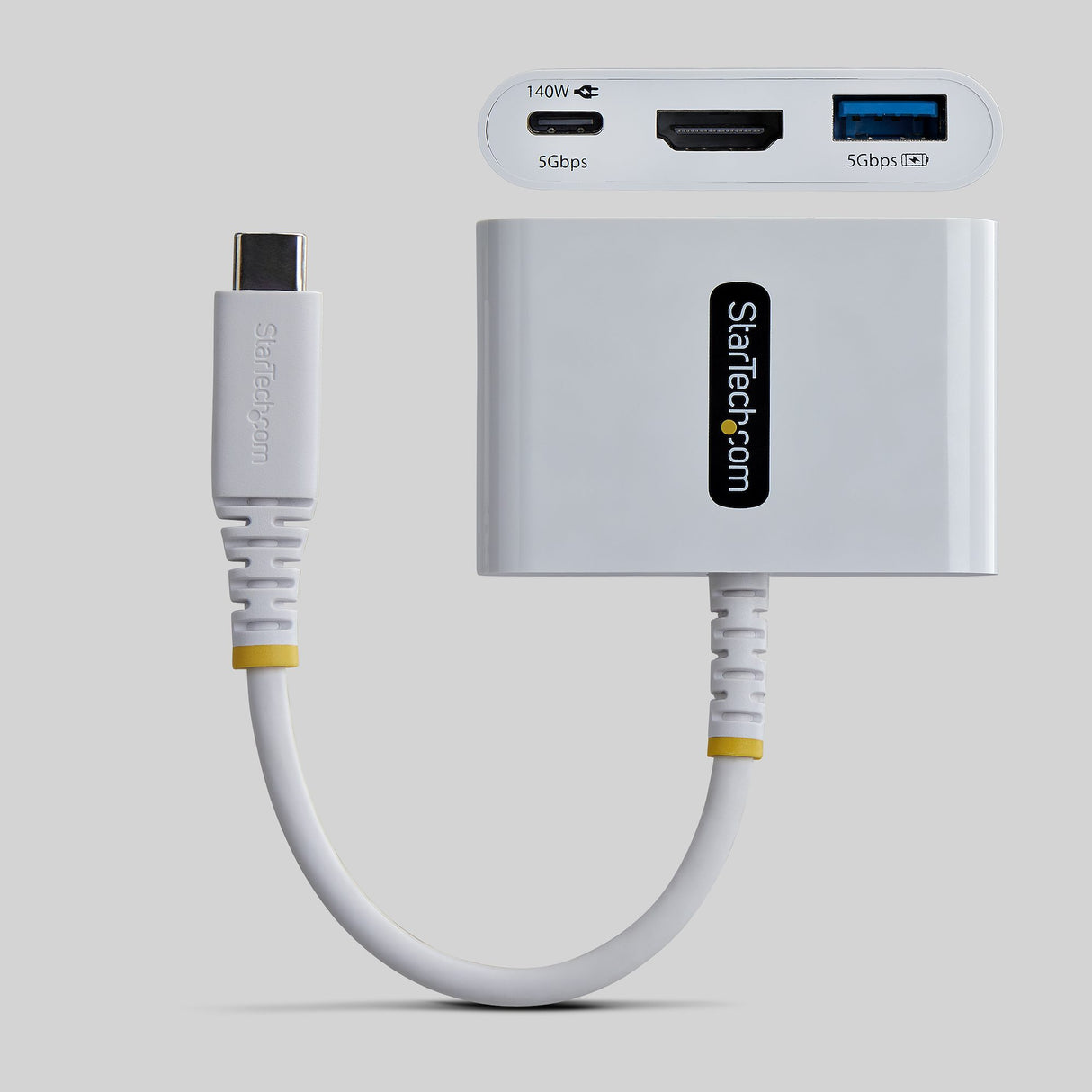 STARTECH.COM 168W-USBC-MULTIPORT – USB-C / 140W PD / HDMI / USB-A – Travel Hub