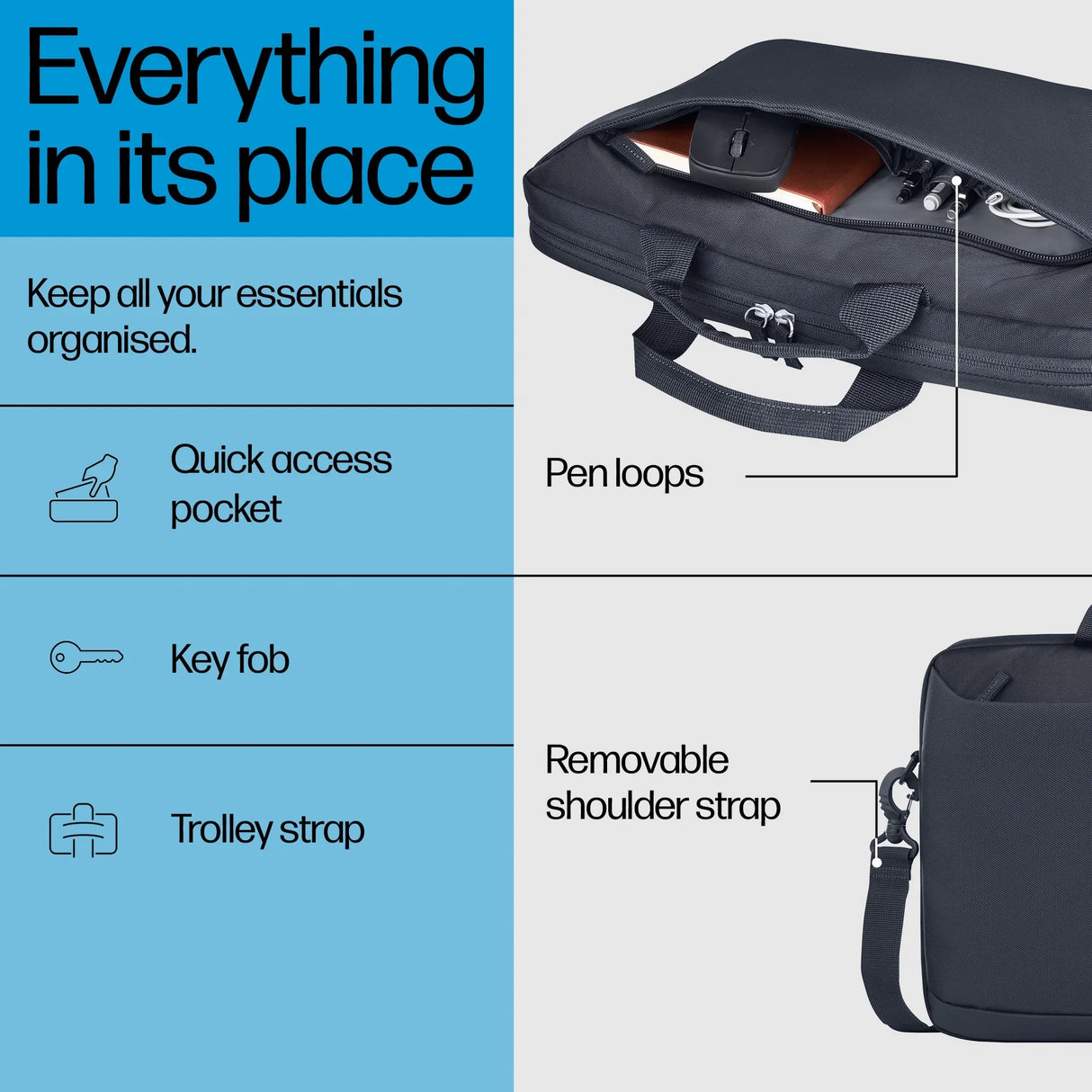HP A08KHUT – Briefcase / 16" / Recycled Materials – Briefcase
