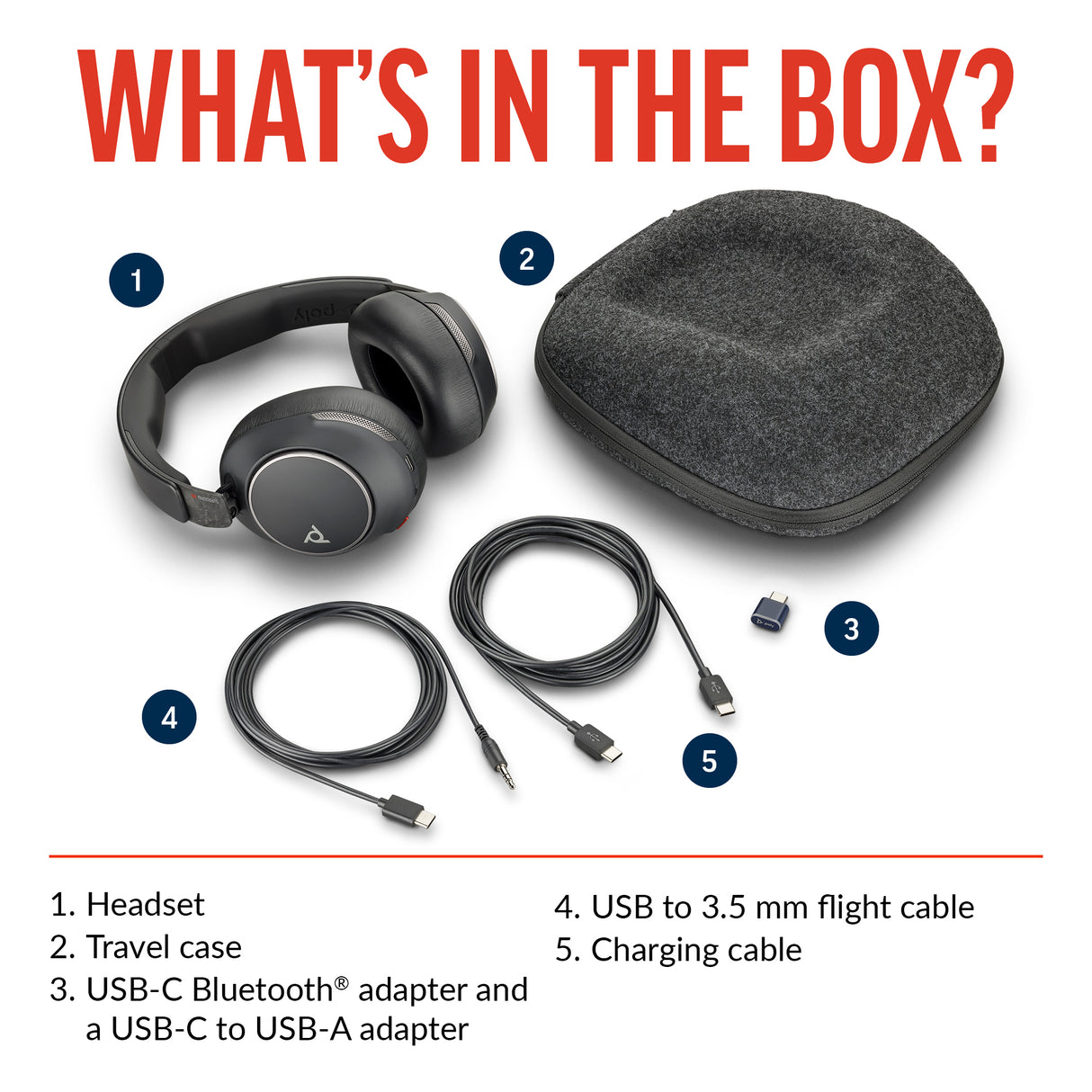 POLY Voyager Surround 80 UC USB-C Headset