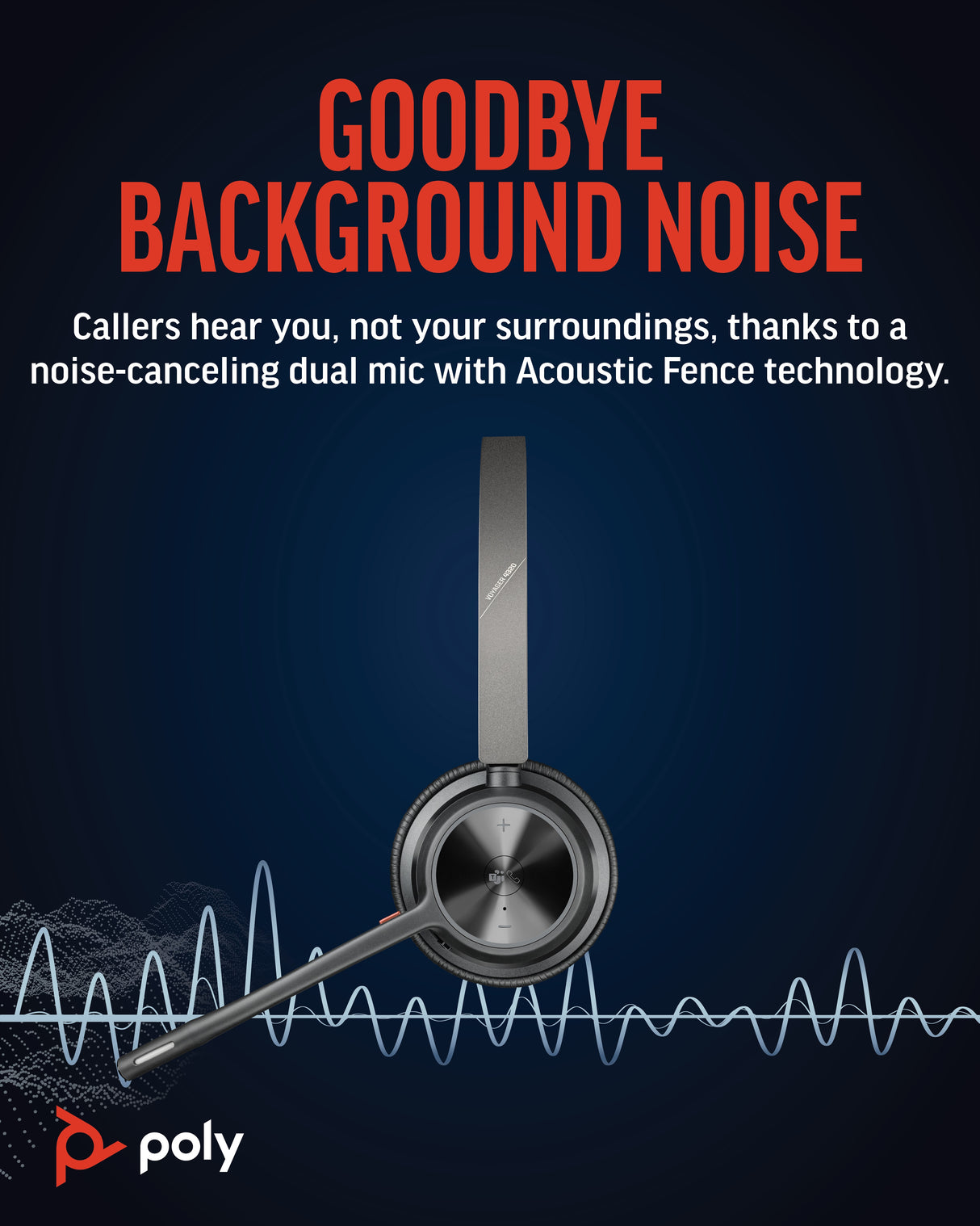 POLY Voyager 4320 UC Stereo USB-A Headset