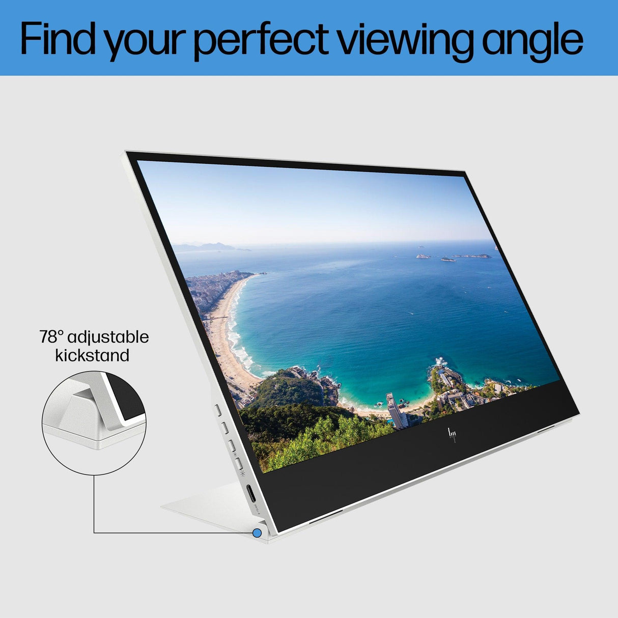 HP E-Series E14 G4 computer monitor (14") Full HD LED White