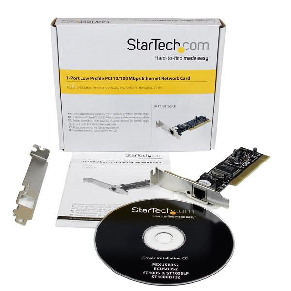 STARTECH 1 Port Low Profile PCI 10|100 Mbps Ethernet Network Adapter Card (ST100SLP)