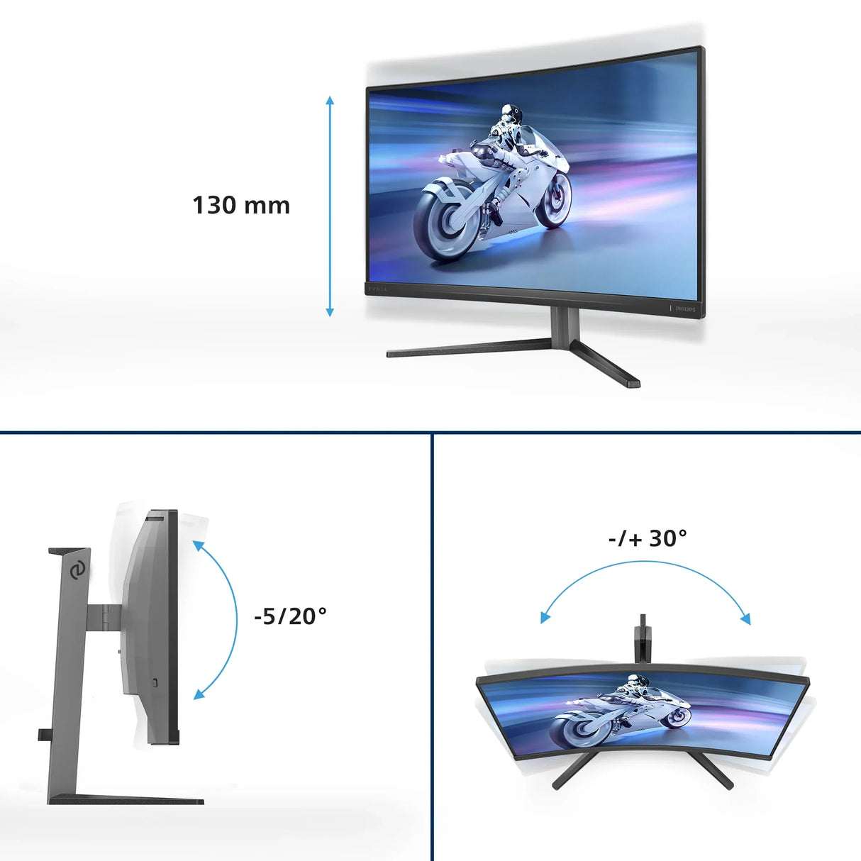 PHILIPS 27M2C5200W Monitor – 27" / Full HD / VA / 280Hz – Gaming Monitor