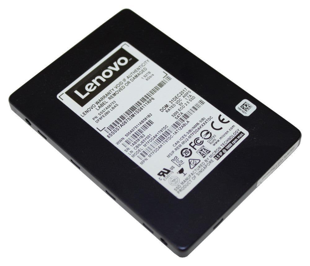 LENOVO ThinkSystem 2.5" 5200 960GB Entry SATA 6Gb Hot Swap SSD (4XB7A10154)