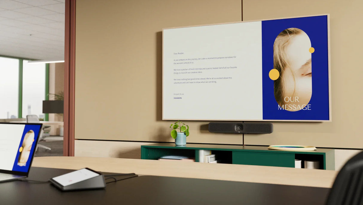 LOGITECH MeetUp 2 – Full HD (1080p) / 120° Wide-Angle / AI-powered features – Teams & Zoom Certified Conference Camera