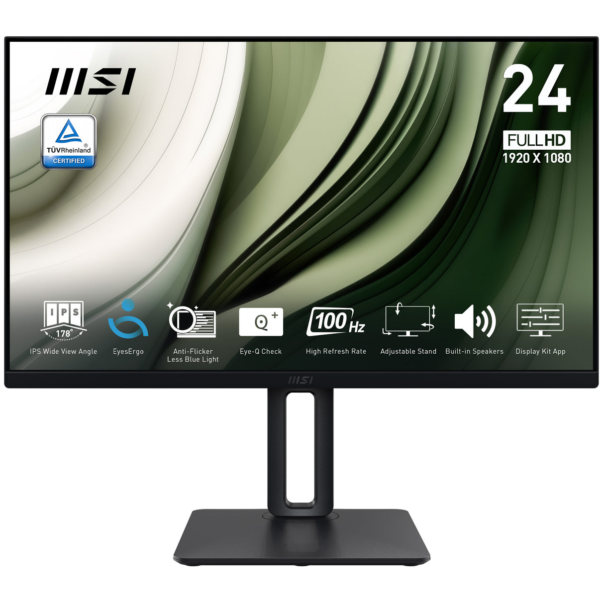MSI PRO MP245PG Monitor – 23.8" / Full HD / IPS / 100Hz – Business Monitor