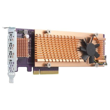 QNAP QM2 Expansion Card | PCIe 3.0 x8 | 4x M.2 2280 PCIe 3.0 x4 NVMe SSD (QM2-4P-384) QNAP
