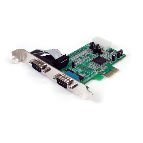 STARTECH 2-port PCI Express RS232 Serial Adapter Card - PCIe RS232 Serial Host Controller Card - PCIe to Dual Serial DB9 Card - 16550 UART - Expansion Card | Windows & Linux (PEX2S553) (PEX2S553) STARTECH