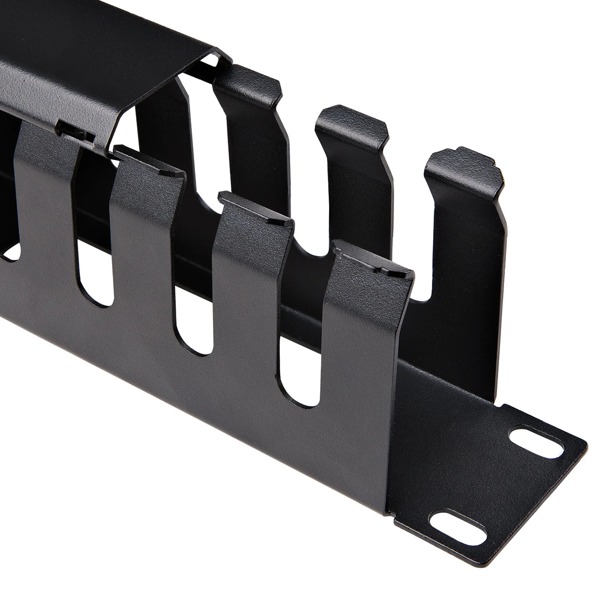 STARTECH Horizontal 1U Server Rack Cable Management Finger Duct w| Cover - 19" Network Rack Wire Duct Raceway Panel - Slotted Wire Duct (CMDUCT1UX) (CMDUCT1UX)