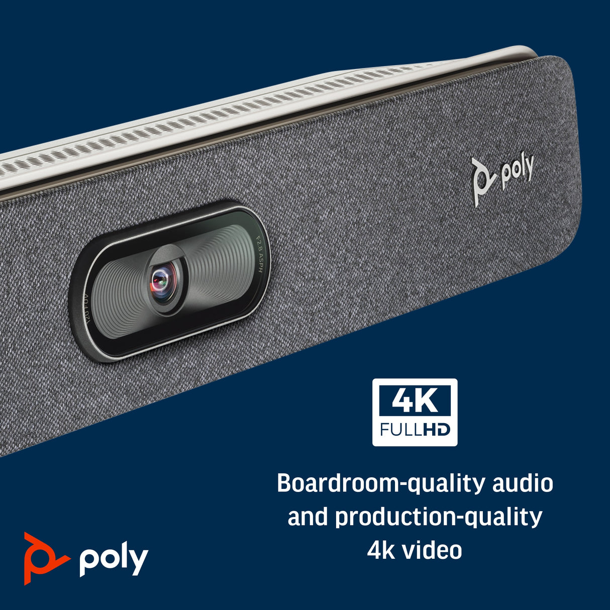 POLY Studio X30 All-In-One TC8 Controller Kit Video Collaboration Bar