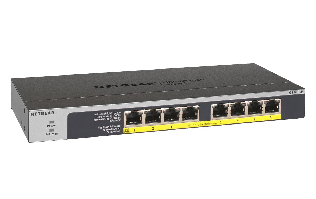 NETGEAR GS108LP Network Switch