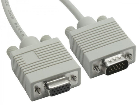 8WARE VGA Monitor Extension Cable 2m HD15 pin Male to Female 8WARE