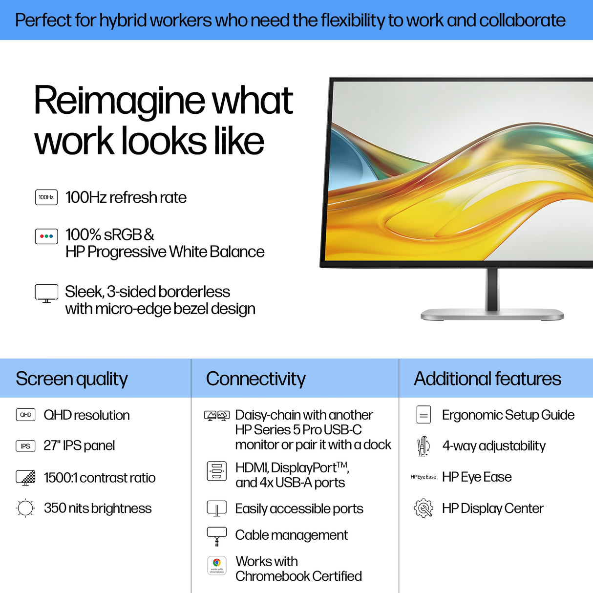 HP Series 5 Pro QHD - 527pq Monitor (27")